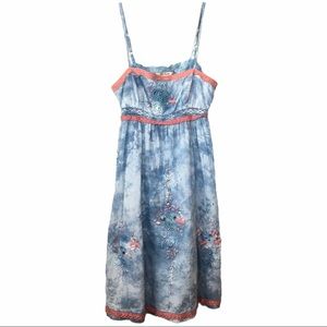 ⭐️ 3/$20 Free People Blue Smocked Dress Size 4